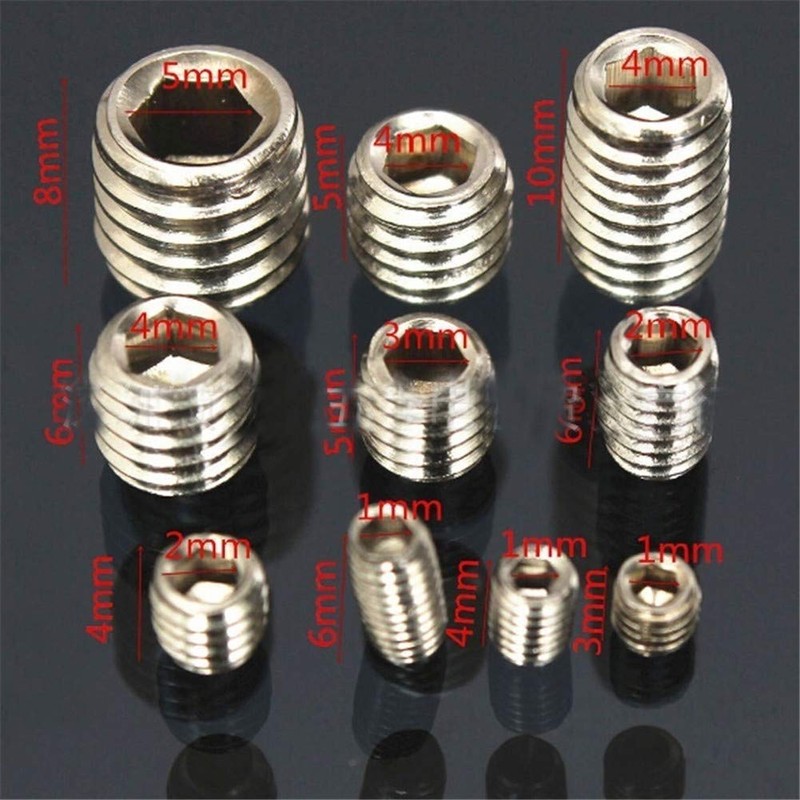 M3 M4 M5 M6 M8 200Pcs Allen Head Socket Hex