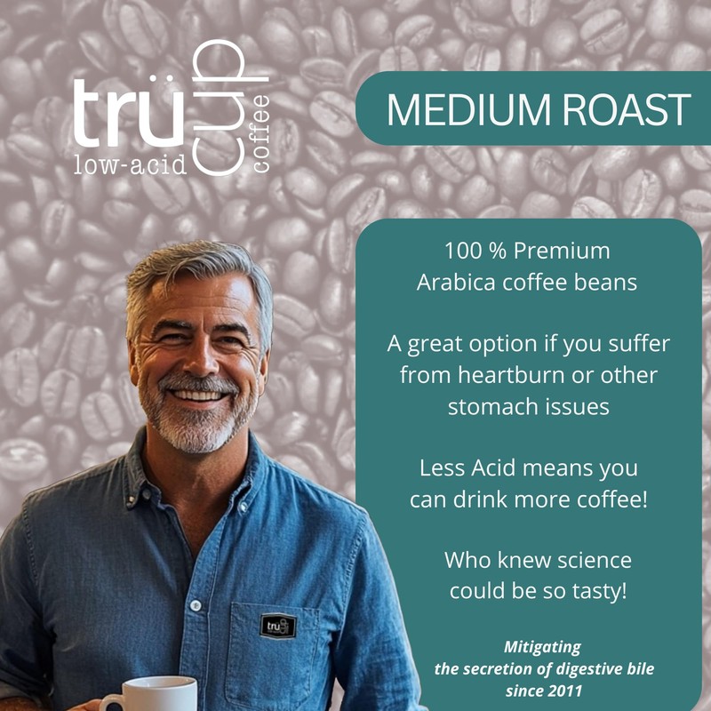 trücup Low Acid Coffee - Medium Roast - 48 Count