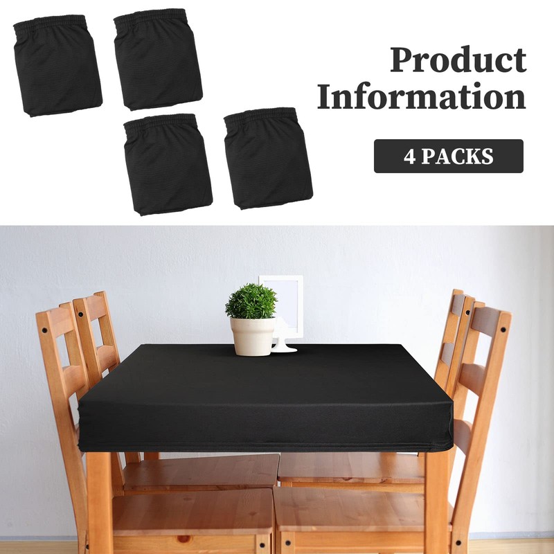 Tegeme 4 Pieces Card Table Covers Stretchable Fitted Cocktail Card