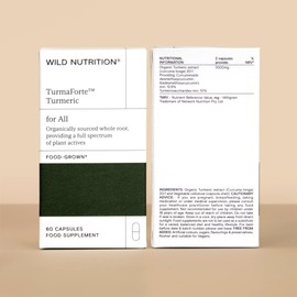 Wild Nutrition ​​Food-Grown Turmaforte Turmeric Capsules | Full Spectrum Turmeric | Ethically Sourced | Anti Inflammatory, Antioxidant, and Immune Support | 60 Capsules