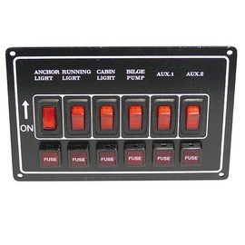 Yacht Steel Switch Panel 170 x 115 mm Pack of 6