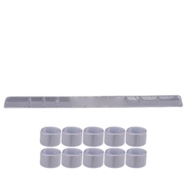 Alomejor Brazalete Reflectante Tiras Reflectoras Brazalete de Bofetada de Acero de Silicona Bandas de Pulsera Pulsera Reflectante Bandas de Bofetada para Ropa Deportes Montar(9 * 9 * 4cm-Plata) Ciclismo