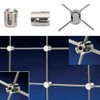 XXHong 316 Stainless Steel Cross Cable Clamps for Wire Cables