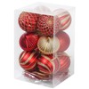 28 Pack Rose Gold Christmas Baubles for Tree Decorations -