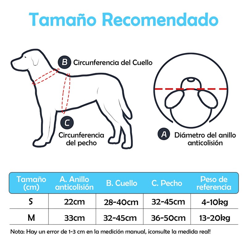 VBMNBZX Dispositivo de Guía de Arnés para Perros Ciegos Ajustable,