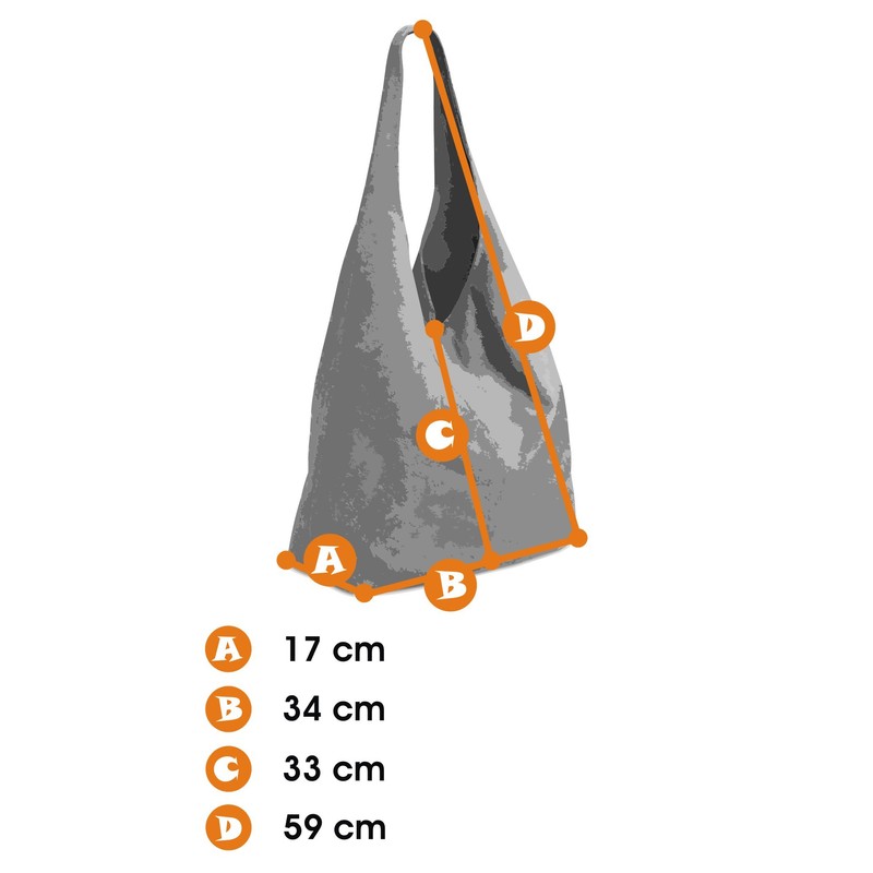 Caspar TL767 Large Leather Women’s Shopper Bag - Brown -