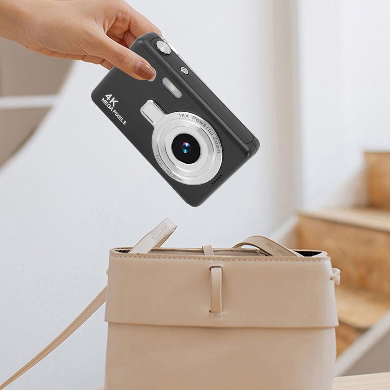 Digital Camera, 12MP 1080P Camera with 2.4in TFT Screen, 16X