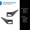 TRQ Inner Inside Interior Door Panel Repair Kit Gray Front
