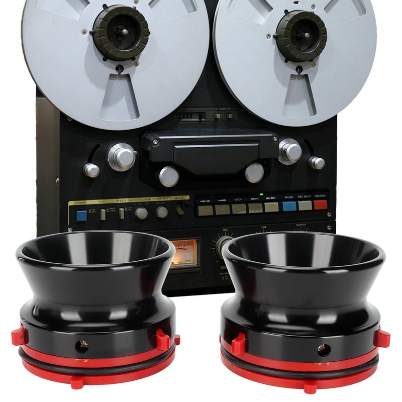 1 Pair NAB Hub Adapters Professional Polished Aluminum Reel to
