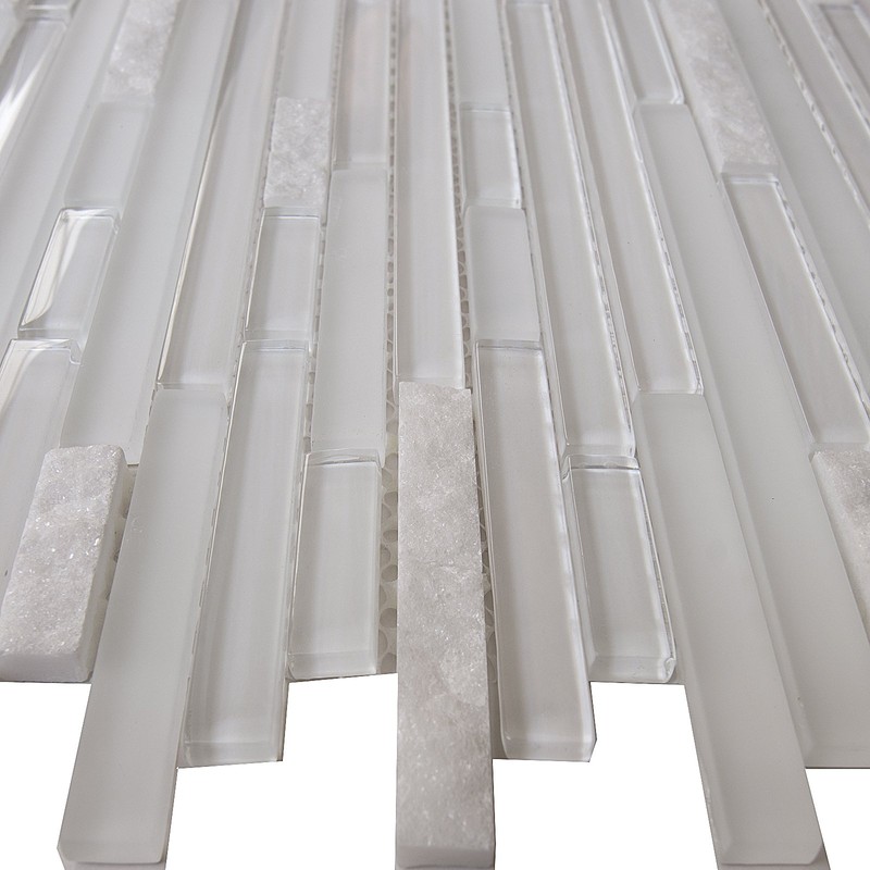 Simple Tile - 5 Sheets Glass and Stone Mosaic Tile