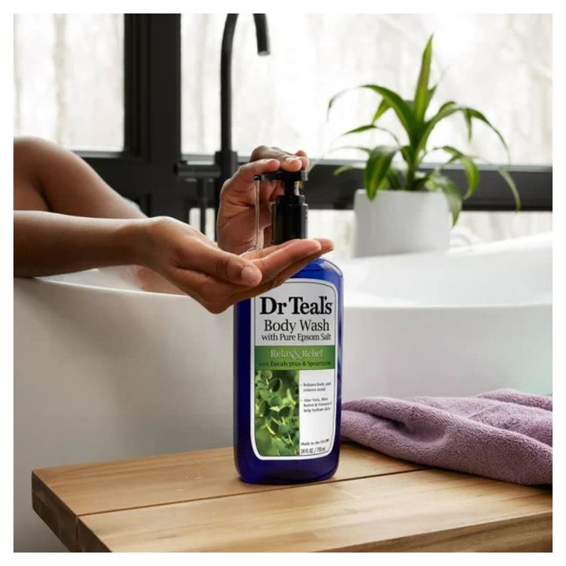 Dr Teal's Body Wash, Relax & Relief con eucalipto y