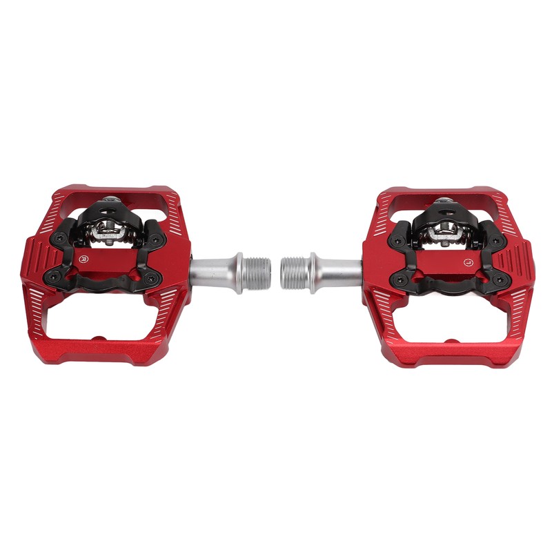 Dual Function Bicycle Pedal Flat Clipless Cleats 3 Sealed Bearings