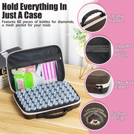 Wise Friends Crystal Hair Eraser & Women and Men, Magic Hair Eraser Crystal Hair Remover Painting kit with Zippered Inner Pocket