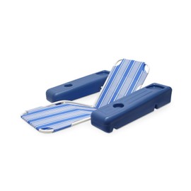 Poolmaster Caribbean Heavy-Duty Retro Floating Chaise Pool Lounger Recliner with Beverage Holders and All-Weather Fabric