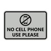 Signs ByLITA Classic Framed No Cell Phone Use Please (Lt