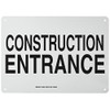Brady 126843 Construction Site Sign, Legend "Construction Entrance", 10" Height,
