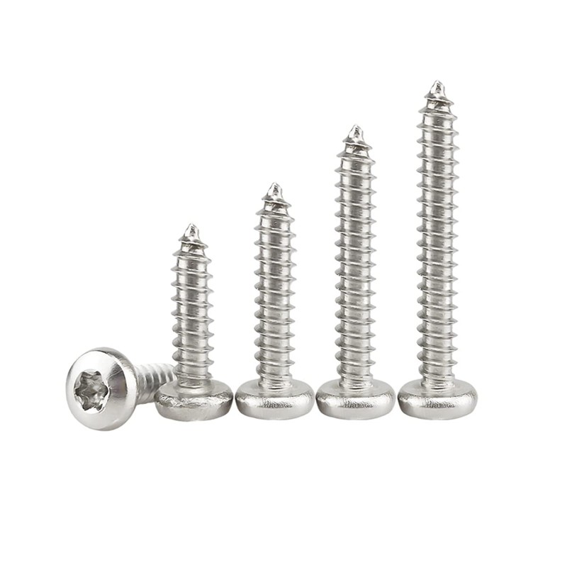 Qrity 50PCS M5x20mm Self Tapping Screw, Torx Pan Head Screws,