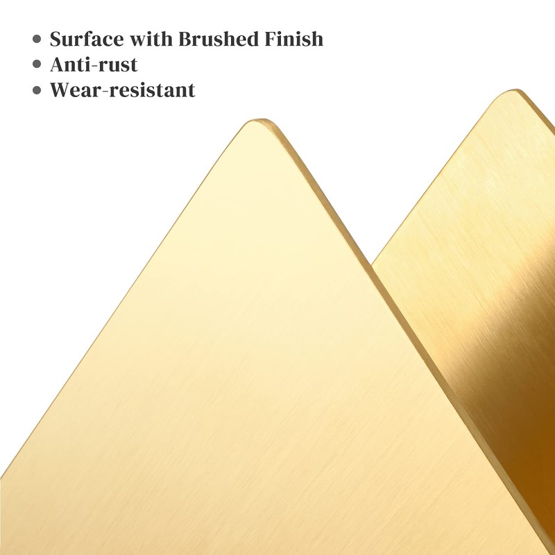 Gold Stainless Steel 304# Napkin Holder, Triangle Cocktail Napkin Dispenser