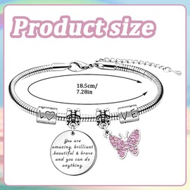 KedidO Funny Memory Bracelet, Funny Bracelets, Sister Bracelet Gift as Birthday Gift, Anniversary Gift for Women, Titanium