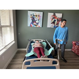 doudouX Patient Lift Sling, Universal Mesh Sling for Showering, L for 180-400 Pounds