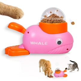 Dog Puzzle Feeder Toy,Interactive Food Dispense,Pet Slow Feeder (Pink)