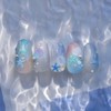 1 Sheets 5D Embossed Summer Nail Stickers Cute Nail Art