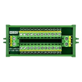 30Amp/300V 2x12 Position Terminal Block Distribution Module (Screw Mount)