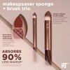 Real Techniques Esponja de maquillaje + pincel Trio