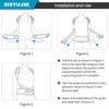 SISYUJIK Posture Corrector Back Support for Hunched Back, Kyphosis and