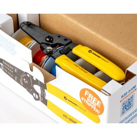 Jonard Tools R30-5100A 30 AWG Kynar Wire & Dispenser Box Set with Included Wire Stripper - 5 Color Pack (500 ft)
