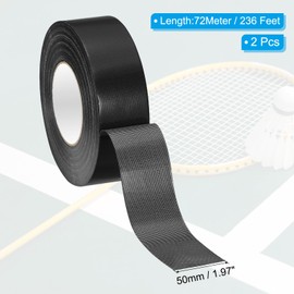 PATIKIL Pickleball Court Tape 2 in x 236ft, 2 Pcs Pickleball Court Marking Kit for Indoor/Outdoor Tennis Volleyball Badminton Court, Black