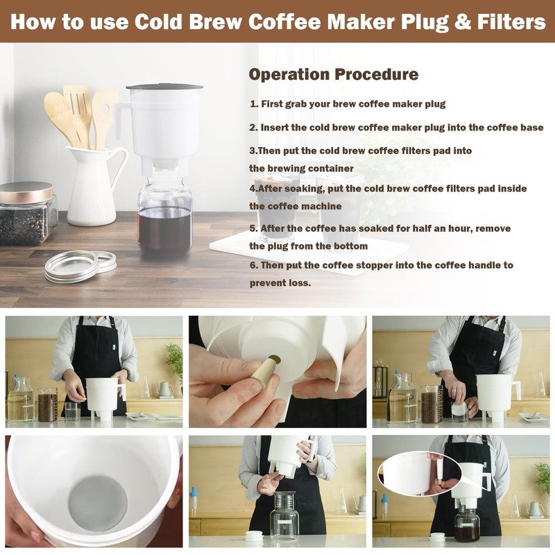 Reusable Coffee Filters Compatible with Toddy Cold Brew Maker -