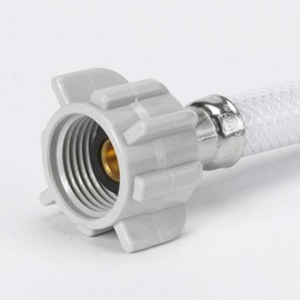HOMEWERKS WORLDWIDE 7238-12-38-2 3/8" Compression x 7/8" Ballcock x 12", Reinforced Poly Vinyl Toilet Connector