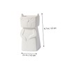 Ipetboom 1PC Adorable Ceramic Cat Vase Decor European Style Household