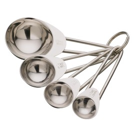 KitchenCraft KCMEASUREDL Measuring Spoon Set Stainless Steel, 4 Piece