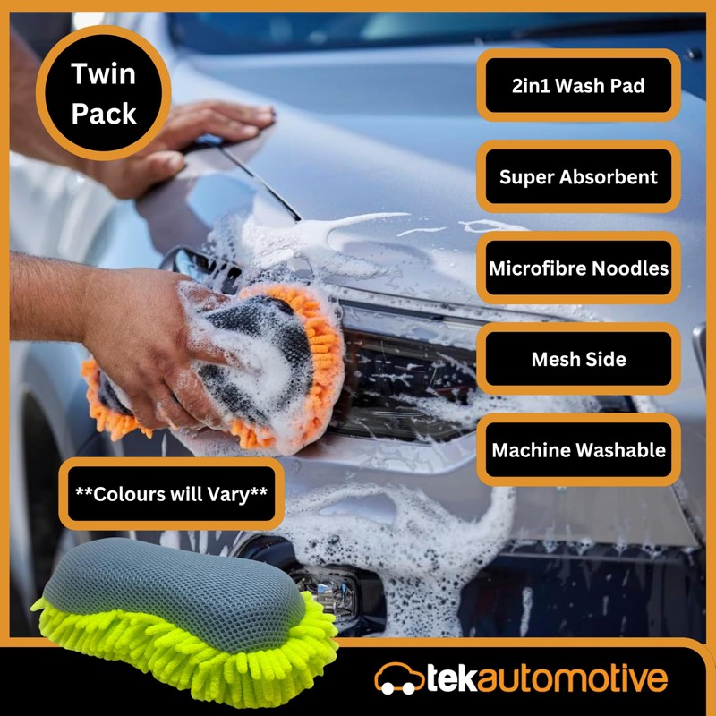 Tek Automotive Twin Pack 2-in-1 Wash Pads – Car Jumbo