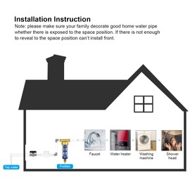 Water Filter, Reusable, Spin-Down Sediment Water Filter with Male Thread, Water Pre-Filter Sediment Filter for Well Water Hose Sediment Filter (3/4 Inch Male Thread)