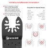 MaxAwe 33-Piece Oscillating Saw Blades Kit, Multitool Saw Blade Set