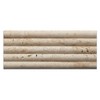Ivory Travertine Honed 1 X 12 Dome Liner Trim Molding