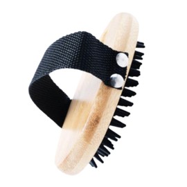 Leona Co Dog Grooming Brush, Pet Shampoo Brush Dog Bath Grooming Shedding Brush Soothing Massage Rubber Comb with Strap for Short Long Haired Dogs and Cats