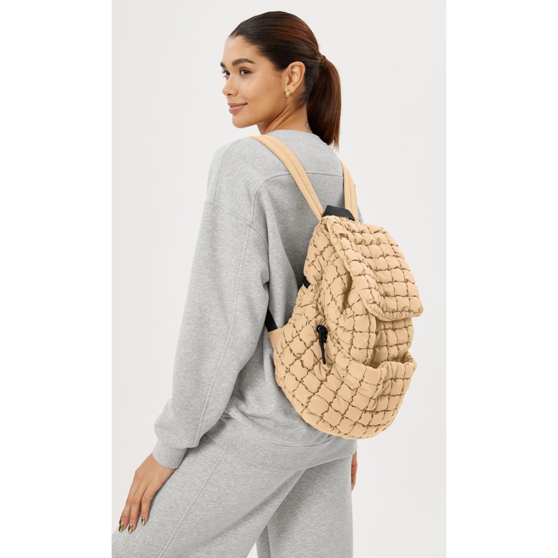 ODODOS Quilted Backpack for Women Lightweight Puffer Hiker Pack Drawstring