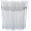500 Count Flexible Disposable Plastic Drinking Straws - 8.3 X