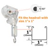 2pcs 1" Blinds Wand Tilter Mechanism with D shaped Gear
