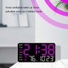 AIXXCUVQ LED Digital Alarm Clock with Voice Control Features Table