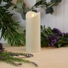 LumaBase Battery Operated 12" Pillar Candle with Moving Flame