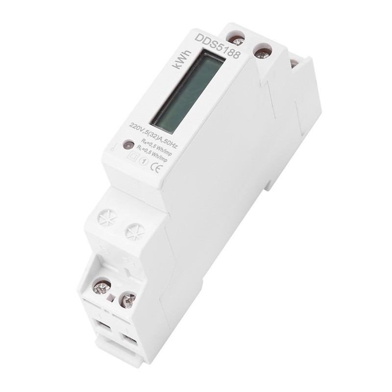 Digital LCD Single phase Din Rail Electric Meter 5-32A Electronic