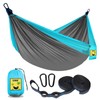 SZHLUX Camping Hammock Double & Single Portable Hammocks with 2