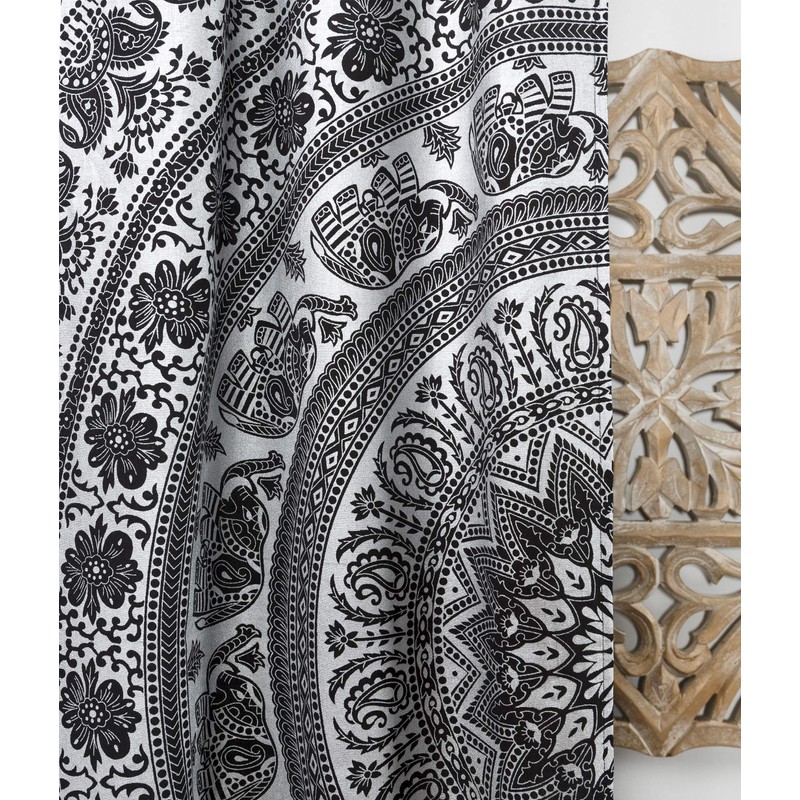 Popular Handicrafts Indian Hippie Bohemian Beautiful Elephant Mandala Cortina Paneles
