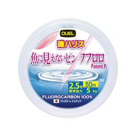 Duel Pink Floro Invisible-to-Fish Surf Line 164.0 ft (50 m) No. 2.5