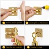 4Psc Wall Screw Mount Crowd Control Stanchions Gold and Silver